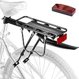 YONTUO Rear Bike Rack w/Fender & Large Size Reflective，Universal Cargo Rack