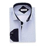 Alex Vando Mens Printed Dress Shirts Long Sleeve Button Down Shirt,Lt Blue 863,XXL