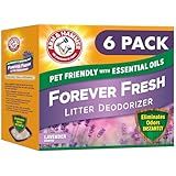 Arm & Hammer Forever Fresh Cat Litter Deodorizer, Wild Lavender, Essential Oils, Baking Soda Odor Neutralizer, 30 oz. Pack of 6 (Packaging May Vary)