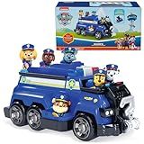 Paw Patrol Team Cruiser, Large Scale Vehicle with Exclusive Chase, Marshall, Skye, Rubble, Rocky & Zuma Action Figures, Toys for Boys & Girls Ages 3+