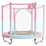 VGMiu 60" Trampoline for Kids, Toddler Trampoline Indoor with Net, Age 3-8