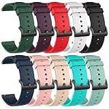 Chofit 10 Pack Silicone Bands Compatible with Amazfit Active 2 1/GTR mini/GTS 2 2e 3 4/GTS 2 4 mini, 20MM Replacement Watch Straps for Amazfit Bip 3,3 Pro/Bip U,U Pro