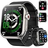 Smart Watch for Men Women, 1000 mAh 100 Day Battery Life, 1.85" Fitness Tracker Bluetooth Call/Make Calls, 110+ Sport Modes, IP68 Waterproof, Heart Rate, 24/7 Sleep Monitor Fitness Watch, iOS/Android