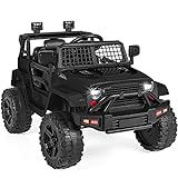 Best Choice Products 12V Kids Electric Vehicle Toy Ride On Car with Parent Remote Control for Toddlers, Seat Harness, 61 lbs Weight Capacity, Locking Doors, Spring Suspension, Bluetooth - Black