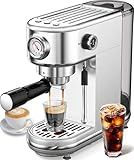 atatix Espresso Machine with Milk Frother, 20 Bar Pressure Espresso Maker