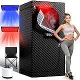 ISIDO Infrared Steam Sauna with 660nm 470nm 850nm Red & Blue Light Therapy
