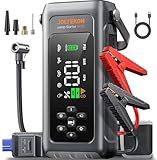 JOLTEKON Car Battery Jump Starter with Air Compressor 4500A 150PSI, Car Jumper Starter Portable (9L Gas/8L Diesel), Jump Box Car Battery with Auto-Shutoff Tire Inflator, Jumper Cables and Light