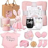 Oazoxro New Mom Gifts for Women, Pregnancy Gift for New Parents Gender Reveal Gifts with Mom and Dad Tumbler Set for First Time Moms