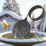 kapwall 110W Bird Bath Heater for Outdoors in Winter–Submersible Pond Deicer,Cast Aluminum Thermostatic Chicken Water Heater