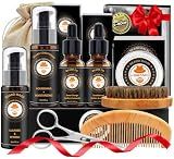 XIKEZAN Beard Kit Gifts for Men Beard Grooming/Care-Soften,Soothe Mustache