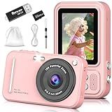 Digital Camera for Kids, 48MP FHD 1080P Point and Shoot Digital Cameras with 16X Zoom Anti-Shake, Compact Portable Cameras for Photography, Compact Camera for 6 7 8 9 10 Years Old- Toys for Toddler