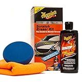 Meguiar's Quik Eraser Kit, Car Scratch Remover for Repairing Surface Blemishes, Car Scratch Repair Kit with ScratchX, Drill-Mounted Pad, and Microfiber Towel, 4 Count