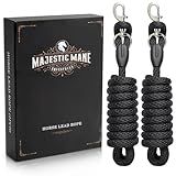The MajesticMane Premium Horse Lead Rope (2 Pack) – 10 ft Soft Braided Lead Rope for Horses with Snap Halter Attachment, Replaceable Snap, Soft & Secure Grip, Daily Horse Tack & Supplies