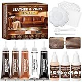 Vigorder Leather Repair Kit for Furniture, Vinyl Repair Kit - Easy DIY Solution to Fix Scratches, Tears, Holes, and Peeling