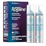 Rogaine for Women 5% Minoxidil Foam, Growth Treatment for Thinning & Hair Loss, Once-A-Day Unscented Topical Foam, Regrow Fuller Thicker Hair, Dermatologist Recommended, 4-Month Supply, 2 x 2.11 oz