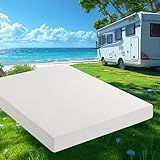 Emerspring 10 Inch RV Mattress Short King, Cooling Gel Green Tea Mattress for RVs, Campers & Trailers, CertiPUR-US Certified, Designed & Assembled in The USA, Medium Firm, 75"×72"×10"
