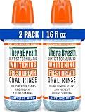 TheraBreath Whitening Mouthwash, Dazzling Mint, 16 oz, 2-Pack