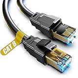 Vabogu Cat 8 Ethernet Cable 6FT, Heavy Duty 26AWG High Speed 40Gbps 2000MHz, Gold Plated RJ45 Shielded, Weatherproof Indoor & Outdoor LAN Cable for Gaming PC PS5 Xbox Modem Router