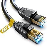 Vabogu Cat 8 Ethernet Cable, 1.5FT 3FT 6FT 10FT 15FT 20FT 25FT 30FT 40FT 50FT 60FT 100FT Heavy Duty High Speed Internet Network Cable, Professional LAN Cable Shielded in Wall, Indoor&Outdoor, 6FT