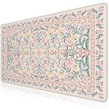 iCasso Desk Mat,Mouse Pad for Office Desk,35.4x15.7in,Pink Floral