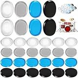 30 Pcs Drum Dampeners Round Gel Drum Pads Soft Silicone Damper Pads Transparent Drum Mute Pads Multicolored Drum Sound Dampening for Cymbals Tone Control Your Drum Head