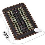 Far Infrared Heating Pad,Natural Jade and 2 Different Tourmaline Heating Pad,Electric Heating Pads for Back Neck Shoulders and Abdomen,Auto Shut Off Function,Christmas Gifts for Women Men 23.6" X15.7"