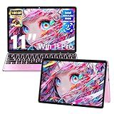 Svikou 11" Pink 2-in-1 Convertible Touchscreen Laptop, FHD (1920x1200) IPS Display, in tel N100 Processor, 16GB RAM 1TB SSD, Facial Recognition, Backlit KB, USB-C,Win 11 Pro for Students & Travel