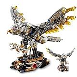 Ideas Mechanical Eagle Building Set with Light, Compatible with Lego Animal, Rotatable Eagle Building Blocks Toy for Adults, STEM Gift for Girls Boys Teens Age 12+ (1168 PCS)