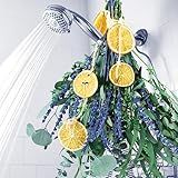 5 Kinds Mix Dried Eucalyptus & Lavender Flowers Bundle for Shower , 15''-17''Natural Real Fresh Preserved Eucalyptus Leaves and Lemon Hanging Plants, Home Bathroom Decor, Fragrance
