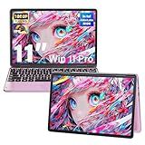 Svikou 11" Touchscreen 2-in-1 Convertible Pink Laptop for Business&Students, in tel N100 CPU,16G DDR4 RAM,512G SSD,FHD 1920 * 1200 IPS,Win 11 Pro PC,Backlit Keyboard, WiFi, Type-C,HDMI, Oval Trackpad