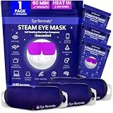 Eye Serenity Steam Eye Mask, Heated Eye Mask, Self Heating Warm Compress for Dry Eyes, Fast Relief for Stye, Puffy Sensitive Eyes, Moist Heat, Gift for Women and Men - Unscented