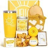 Gift Baskets for Women, 10pcs Unique Birthday Gifts for Women, Best Friend Birthday Xmas Gifts, Get Well Soon Gift Basket Sending Sunshine Cheer Up Box for Sister Friendship - BRIGHTEN UP HER DAY!