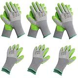 WORKPRO 6 Pairs Garden Gloves Men and Women with Eco Latex Palm Coated
