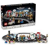 LEGO Icons Holiday Express Train Building Set for Adults, Ages 18+ - Seasonal Home Decor for Bedroom or Book Shelf - Christmas Train W/Track & 4 Minifigures - Gift Idea for Holidays - 10361