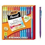 BIC Xtra Smooth Bright Edition Mechanical Pencils, 0.7 mm Medium Point, Bulk School Supplies for Students and Teachers, 40-Count Pack