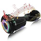 SIMATE 6.5" Hoverboard with Bluetooth & LED Lights, Self Balancing Hover Boards for Kids & Adults & Girls & Boys, for All Ages…