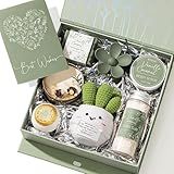 Spa Gifts for Women Bath Gift Set, Vanilla Coconut Spa Gift Baskets Home Bath Set Self Care Kit Care Package Thank You Birthday Mothers Day Easter Gifts for Women Mom Her Friends Sister Teen Girl Wife