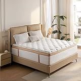 Queen Mattress,12 Inch Hybrid Mattress in a Box: Memory Foam & Pocket Springs for Pressure Relief, Motion Isolation, Medium Firm,CertiPUR-US Certified,Fiberglass Free, 365 Night Trial，80"*60"*12"