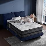 Full Size Mattress, 14 Inch Hybrid Full Mattress in a Box, Medium Firm, Memory Foam & Pocketed Springs, Pressure Relief, CertiPUR-US Certified& Fiberglass Free, Motion Isolation, 365-Night Trial