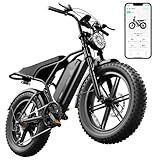 TST Electric Bike for Adults 1500W Peak 20" Fat Tire All- Terrain E-Bike 60 Miles 28 MPH Electric Dirt Bike - 48V 15 AH Battery Tested to Safety Tested to UL 2849 Powered Electric Bicycle