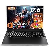 jumper 17.6 Inch Laptop with Office 365, 100% sRGB FHD Display, 16GB RAM 1TB SSD+128GB Storage, N5095 CPU, Windows 11, Backlit Keyboard, 7000mAh, WiFi-6, Laptops Computer for Students and Business