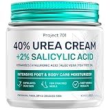 Urea Cream 40 Percent for Feet Maximum Strength - Urea Foot Cream and Callus Remover, Exfoliating Heels Cream with Salicylic Acid - Dry Cracked Foot Lotion Urea, Ceramides, Tea Tree Oil, 4.3 oz