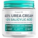 Urea Cream 40 Percent for Feet Maximum Strength - Urea Foot Cream and Callus Remover, Exfoliating Heels Cream with Salicylic Acid - Dry Cracked Foot Lotion Urea, Ceramides, Tea Tree Oil, 4.3 oz