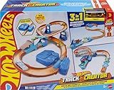 Hot Wheels Toy Car Track Set, Deluxe Building Box with Motorized Booster, 1:64 Scale Vehicle, Speed Snap Track, Boosted Jump Speedway
