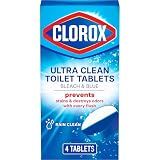 Clorox Ultra Clean Toilet Tablets Bleach & Blue, 2.47 oz., 4 Ct.