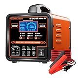 GEARLASSO 12V 24V Car Battery Charger Heavy Duty, 0-15A Automatic Battery Maintainer with Auto Shutoffs, Repair and Winter Mode, Smart Trickle Charger for Car Truck Motorcycle RV AGM Deep Cycle