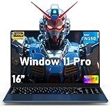 16 Inch Laptop Computer, Gaming Laptop 2025, 16GB RAM 1TB SSD, N150 Processor(Up to 3.6GHz), FHD 1920 * 1200, 180° Open, Backlit, BT4 WIFI5, Windows 11 Pro, 6000mAh/46.2Wh, Premium Navy