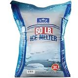 Ice Melt Safer for Concrete, 50lb Bag Snow Salt, Sidewalk & Driveway Salt