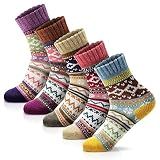 FYC Socks for Women - Stocking Stuffers Gifts for Women - Warm Thick Soft Wool Cozy Crew Socks Christmas Gifts for Woman
