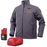 Milwaukee M12 Heated Jacket Kit - Battery and Charger Included (Medium, Gray)